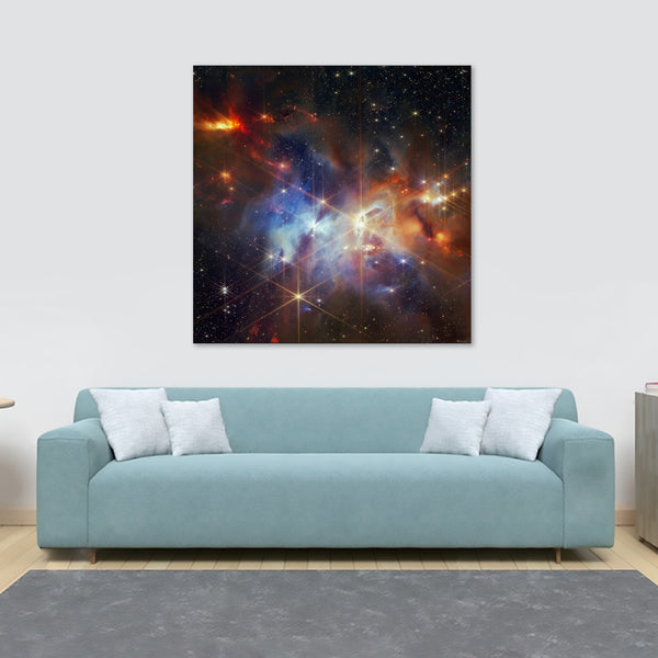 Serpens (NIRCam) from NASA’s James Webb Space Telescope - Wall Art - Framed Canvas Wall Art Print - Various Sizes