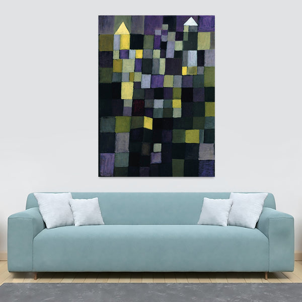 Architecture - Abstract Art by Paul Klee 1923 - Canvas Wall Art Framed Print - Various Sizes