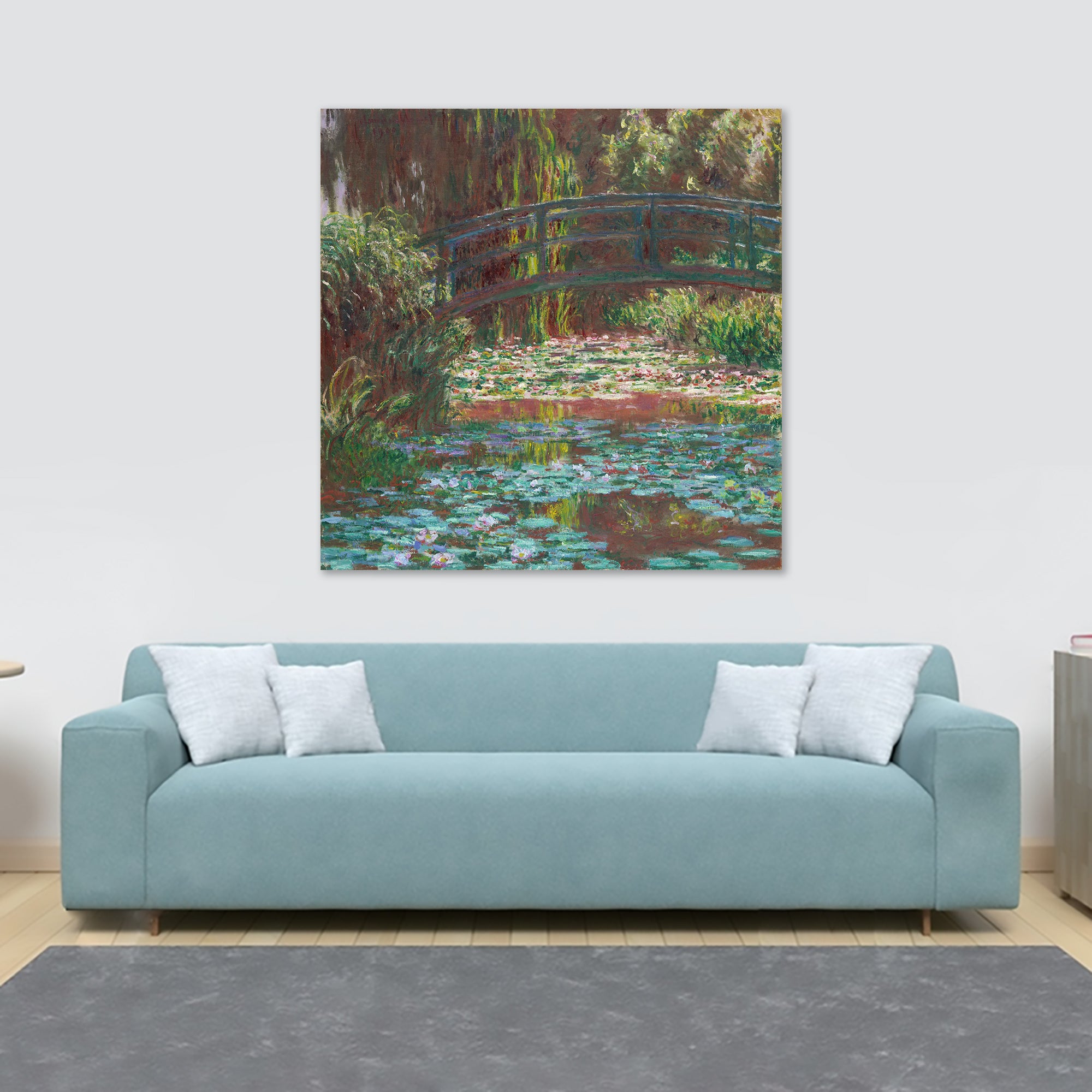 Water Lily Pond by Claude Monet - Wall Art - Framed Canvas Wall Art Print - Various Sizes