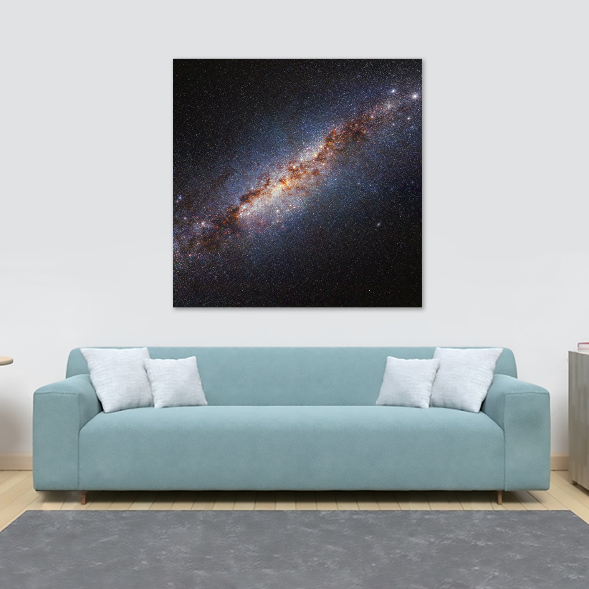 NASA - Messier 82 Galaxy (NIRCam Image) James Webb Telescope - Framed Canvas Wall Art Print - Various Sizes