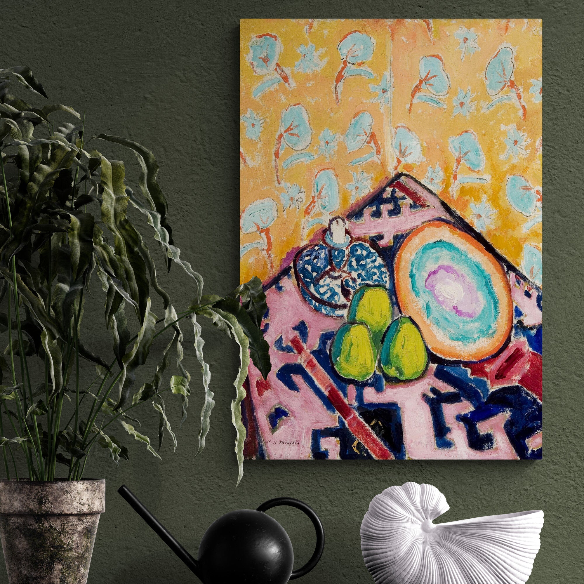 Still Life by Alfred Henry Maurer Kitchen Wall Art - Canvas Wall Art Framed Print - Various Sizes