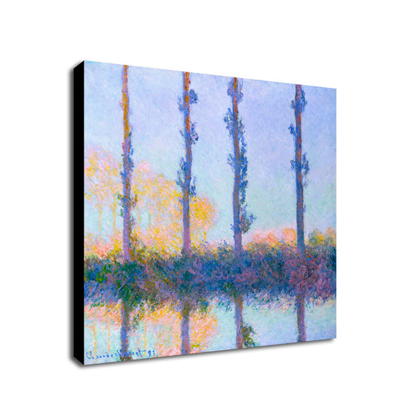 The Four Trees - Wall Art by Claude Monet 1891 - Framed Canvas Wall Art Print - Various Sizes