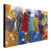 The Mexican Musicians Wall Art by Raoul Dufy - Canvas Wall Art Framed Print - Various Sizes