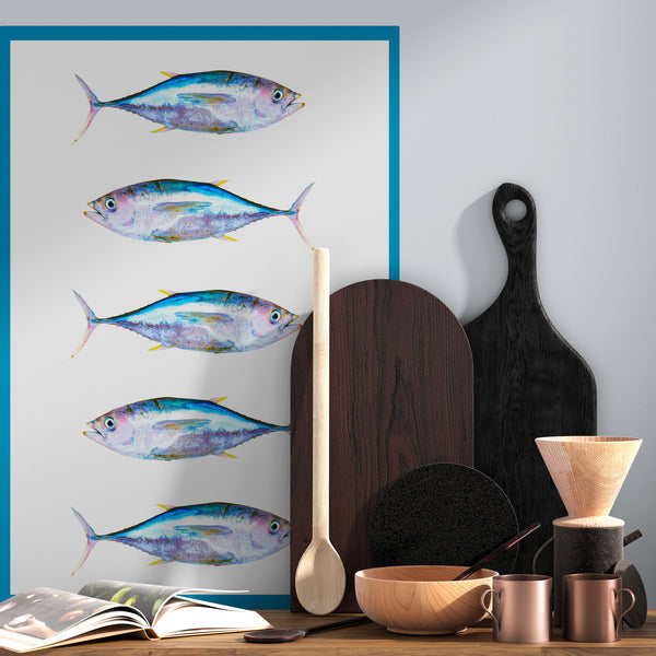 Tuna Fish - Kitchen Wall Art - Canvas Wall Art Framed Print - Various Sizes