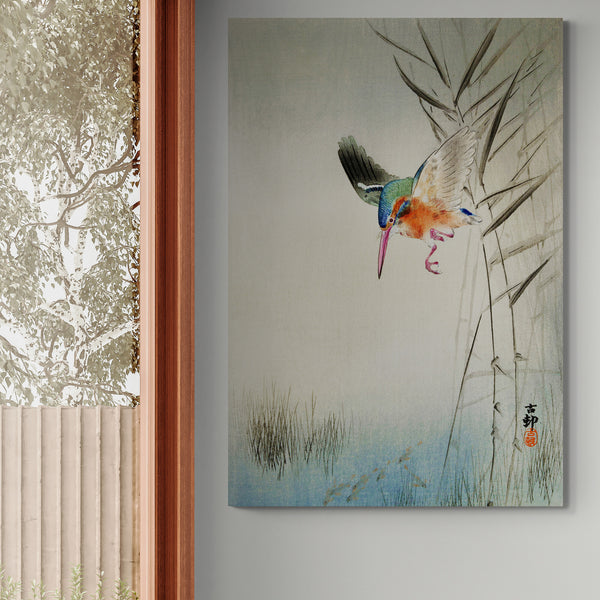 Japanese Vintage Bird Art by Ohara Koson - Set Of 3 Prints - Canvas Wall Art Framed Prints - Various Sizes