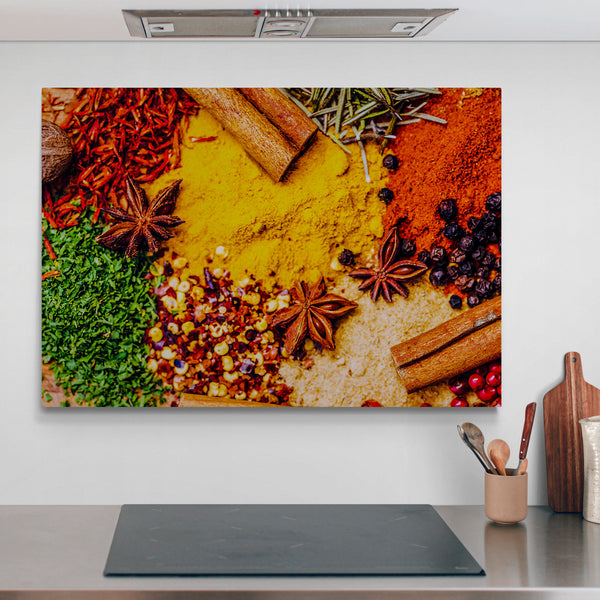 Spices - Kitchen Wall Art - Canvas Wall Art Framed Print - Various sizes