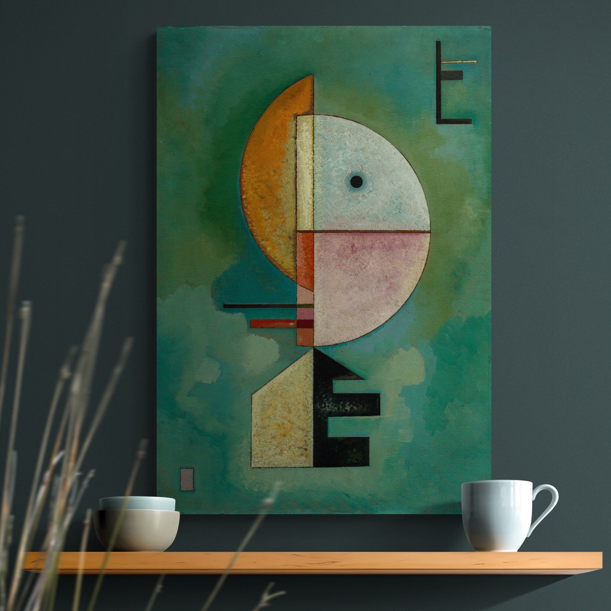 Upward - Abstract Art by Wassily Kandinsky 1929 - Canvas Wall Art Framed Print - Various Sizes