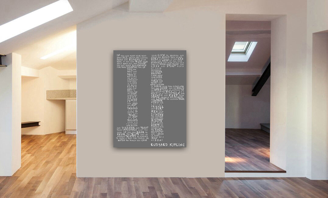 IF Poem By Rudyard Kipling Canvas Wall Art Print - Various Sizes