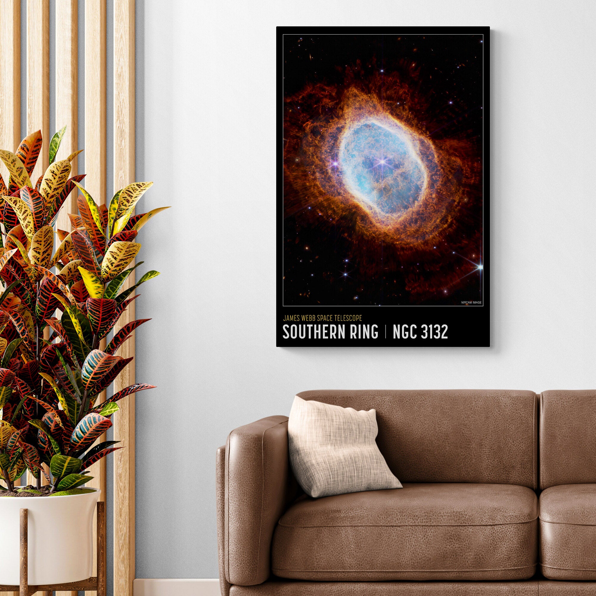 NASA Deep Field Set Of 3  - James Webb Space Telescope First Images, Carina Nebula - Canvas Wall Art Framed Prints - Various Sizes