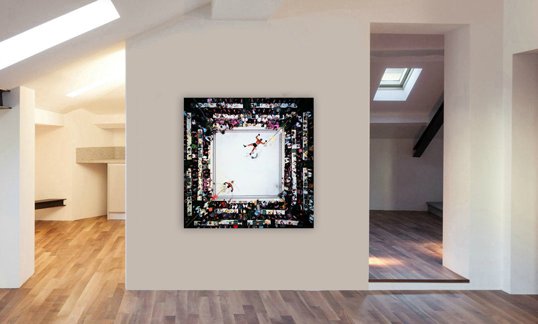 Muhammad Ali Knockout - Canvas Wall Art Framed Print - Various Sizes