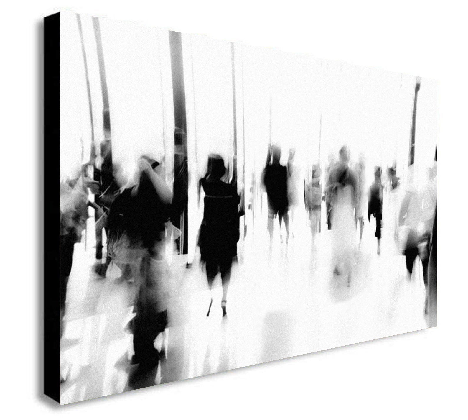 Abstract People - Canvas Wall Art Framed Print - Various Sizes