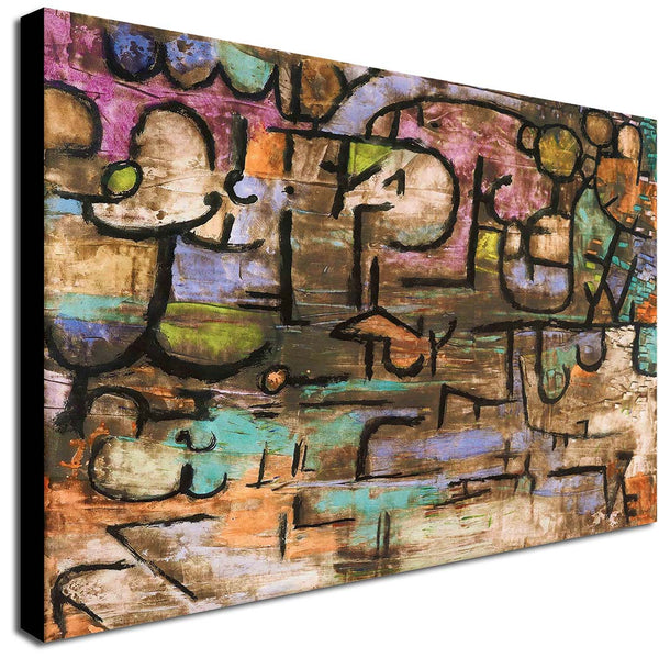 After The Flood - Paul Klee - Canvas Wall Art Framed Print - Various Sizes