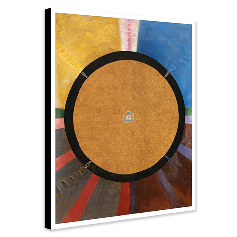 Altarpiece No.3 Abstract Art By Hilma af Klint (1915) - Canvas Wall Art Framed Print - Various Sizes