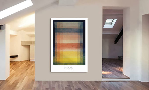 Architecture of the Plain by Paul Klee - Canvas Wall Art Framed Print - Various Sizes