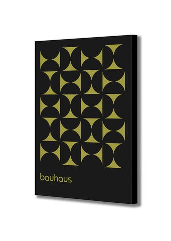 Bauhaus Geometric Grid - Abstract - Canvas Wall Art Framed Print - Various Sizes