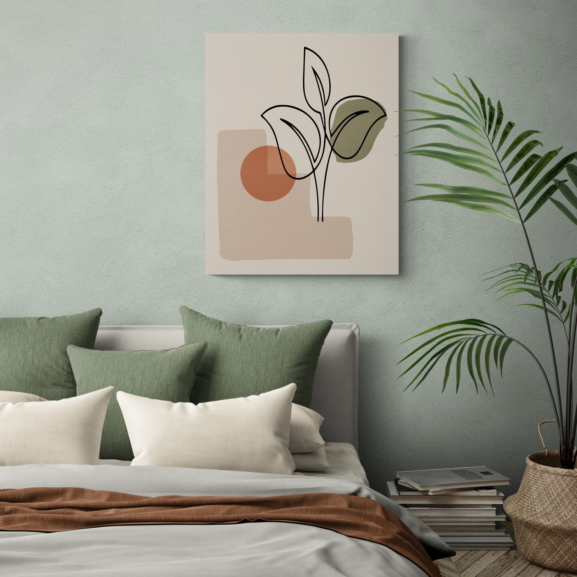 Fruit - Boho Abstract Minimalist Wall Art - Canvas Wall Art Framed Print - Various Sizes