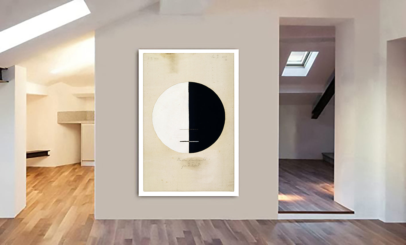 Buddhas Standpoint in the Earthly Life by Hilma af Klint - Canvas Wall Art Framed Print - Various Sizes