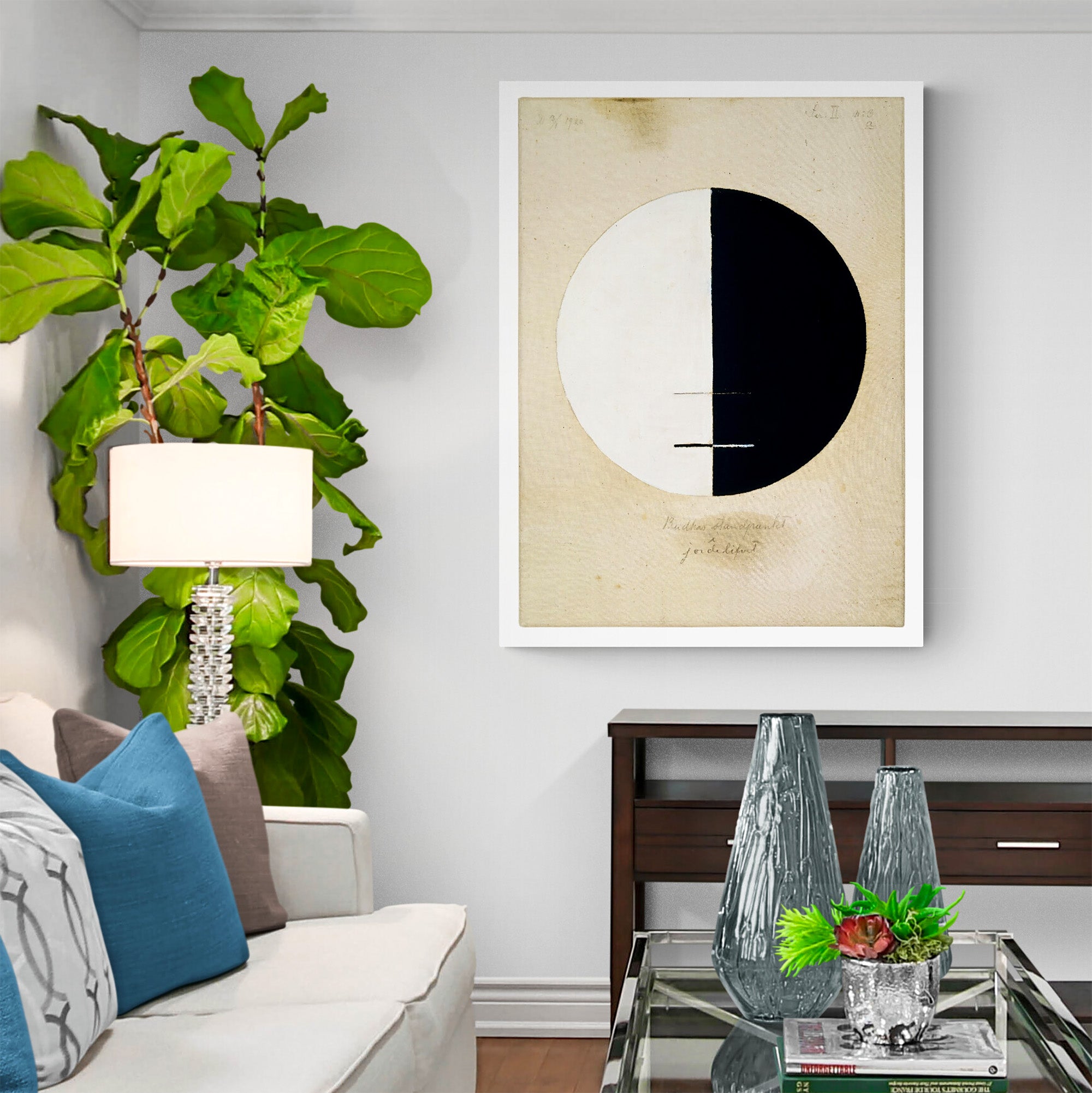Buddhas Standpoint in the Earthly Life by Hilma af Klint - Canvas Wall Art Framed Print - Various Sizes