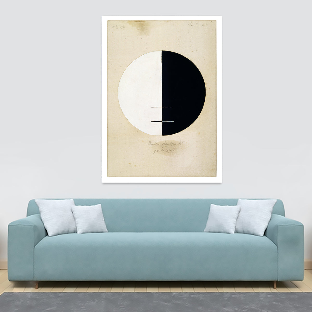 Buddhas Standpoint in the Earthly Life by Hilma af Klint - Canvas Wall Art Framed Print - Various Sizes