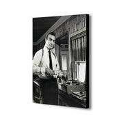 James Bond - Vodka Martini - Sean Connery - Canvas Wall Art Framed Print - Various Sizes