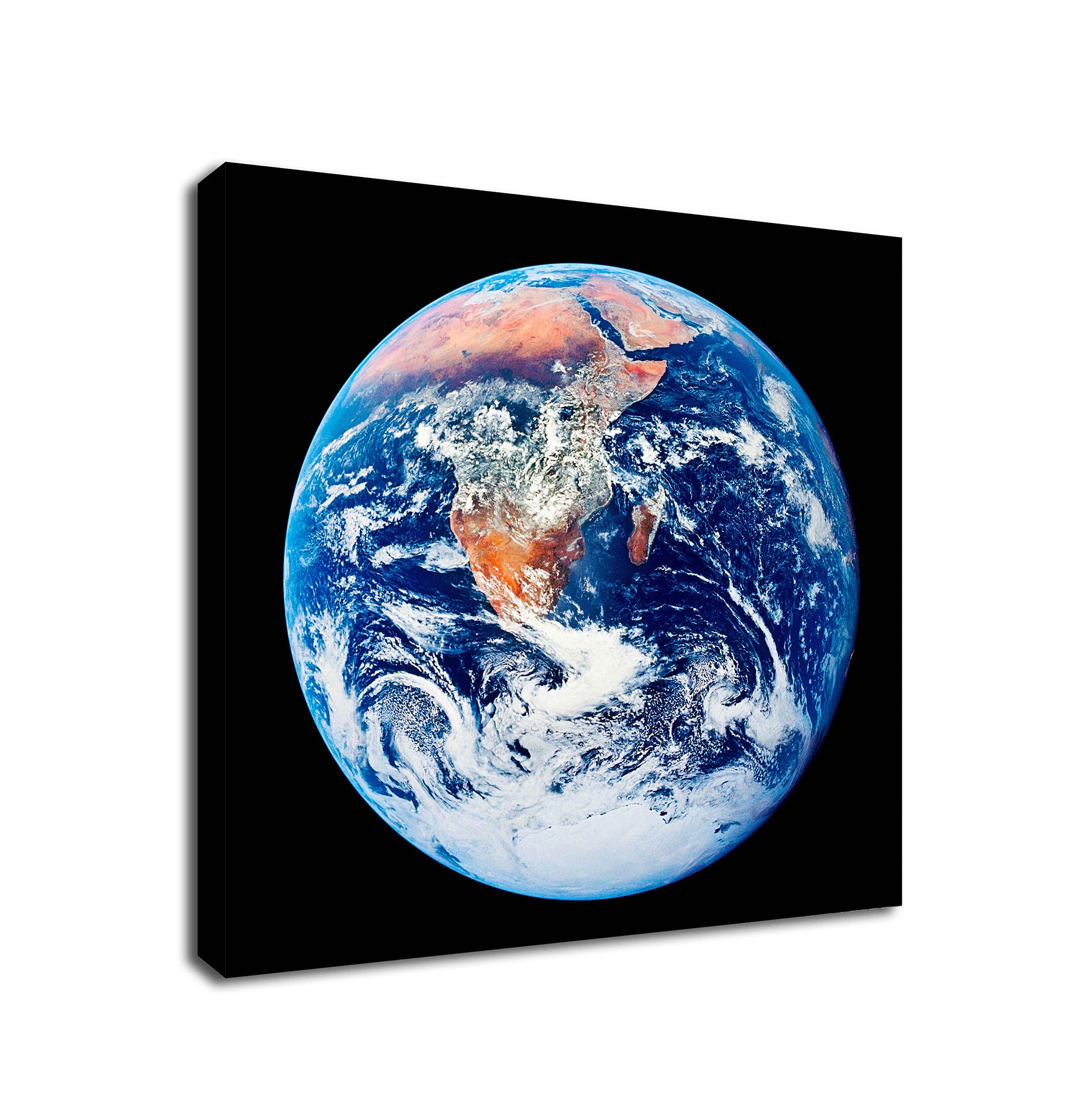 Earth Planet - Space Wall Art - Framed Canvas Wall Art Print - Various Sizes