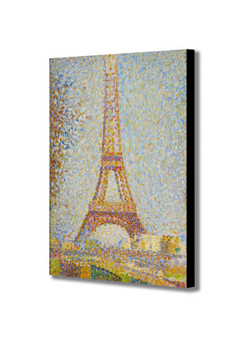 Eiffel Tower by Georges Seurat 1889 - Canvas Wall Art Framed Print - Various Sizes