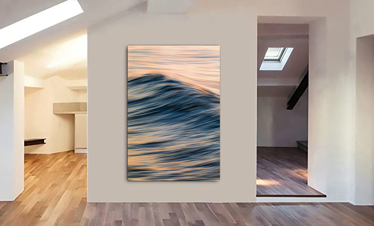 Everything Moves In Waves - Ocean Wall Art - Canvas Wall Art Framed Print - Various Sizes