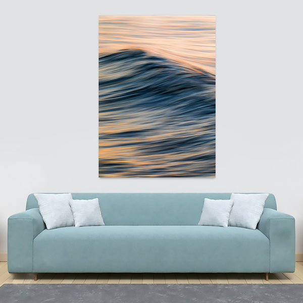 Everything Moves In Waves - Ocean Wall Art - Canvas Wall Art Framed Print - Various Sizes