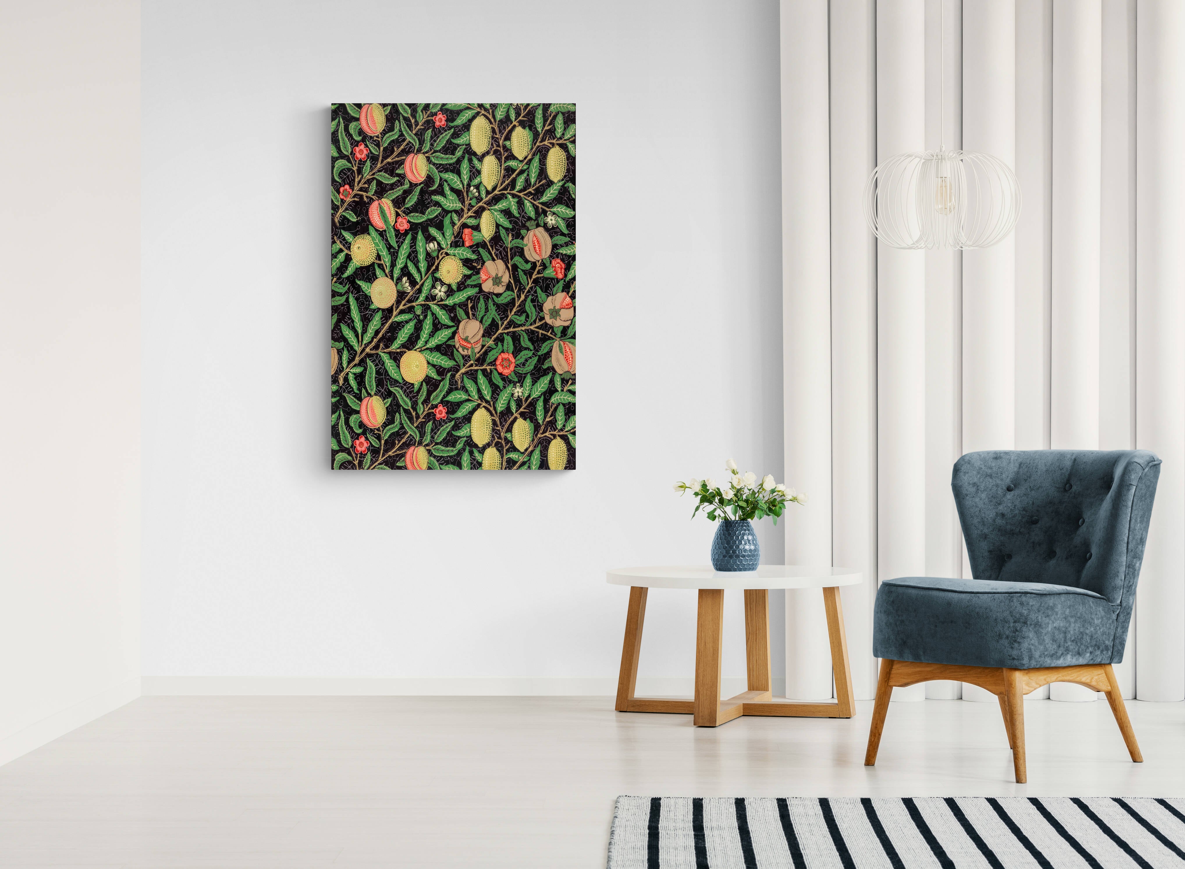 Fruit Pattern by William Morris - Canvas Wall Art Framed Print - Various Sizes