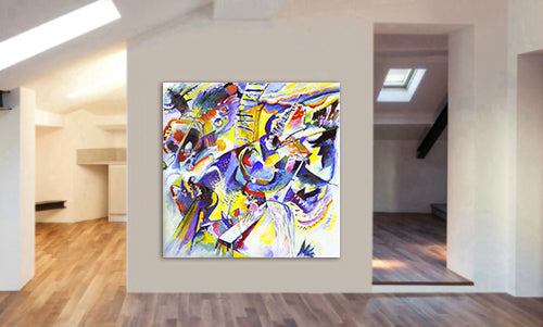 Gorge Improvisation - Abstract by Wassily Kandinsky - Framed Canvas Wall Art Print - Various Sizes