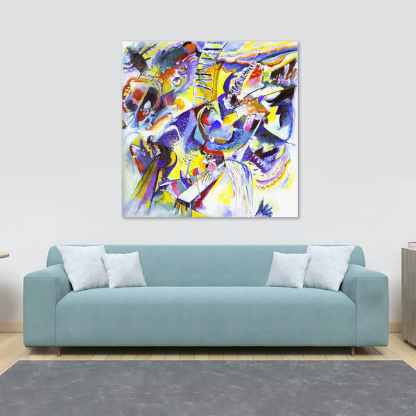 Gorge Improvisation - Abstract by Wassily Kandinsky - Framed Canvas Wall Art Print - Various Sizes