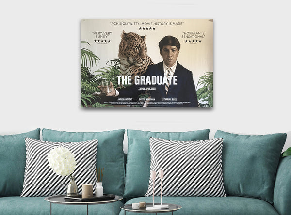 The Graduate - Movie - Canvas Wall Art Framed Print. Various Sizes