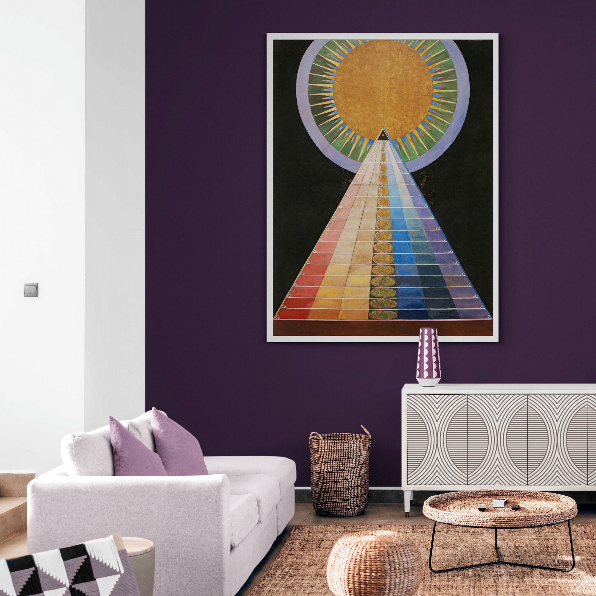 Hilma af Klint - Altarpiece Abstract Wall Art - Canvas Wall Art Framed Print - Various Sizes