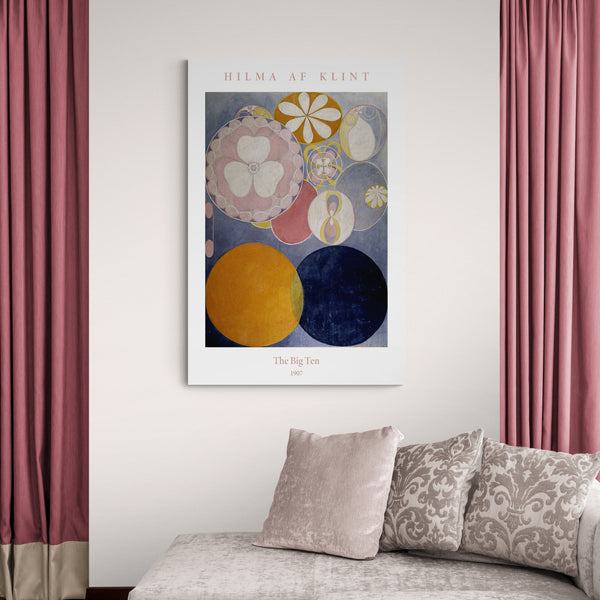 The Big Ten by Hilma Af Klint (1907) - Canvas Wall Art Framed Print - Various Sizes