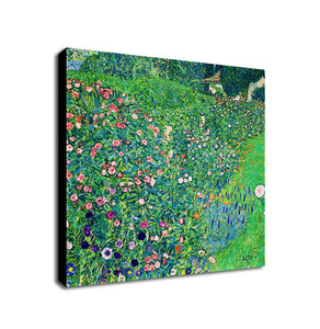 Italian Horticultural Landscape by Gustav Klimt - Framed Canvas Wall Art Print - Various Sizes