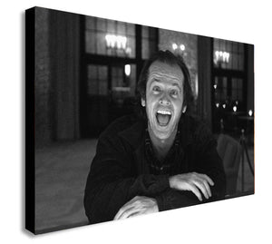 The Shining- Jack Nicholson - Canvas Wall Art Framed Print - Various Sizes