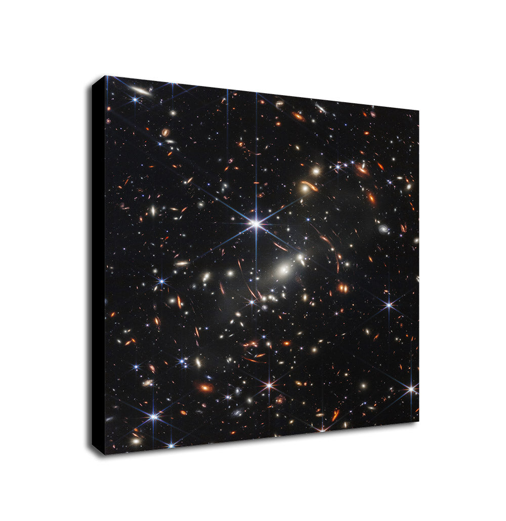 James Webb NASA - Deep Field Space Art - Framed Canvas Wall Art Print - Various Sizes