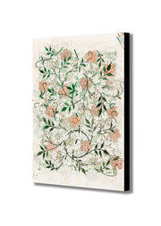 Jasmine Pattern by William Morris - Canvas Wall Art Framed Print - Various Sizes
