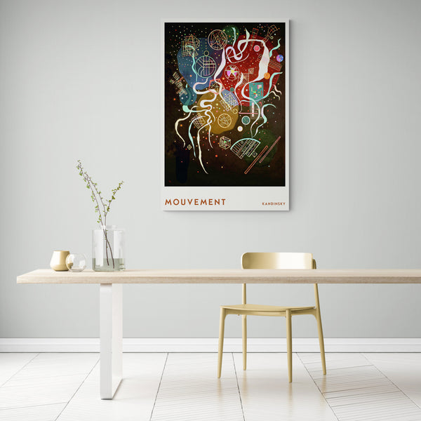 Mouvement by Wasilly Kandinsky - Canvas Wall Art Framed Print - Various Sizes