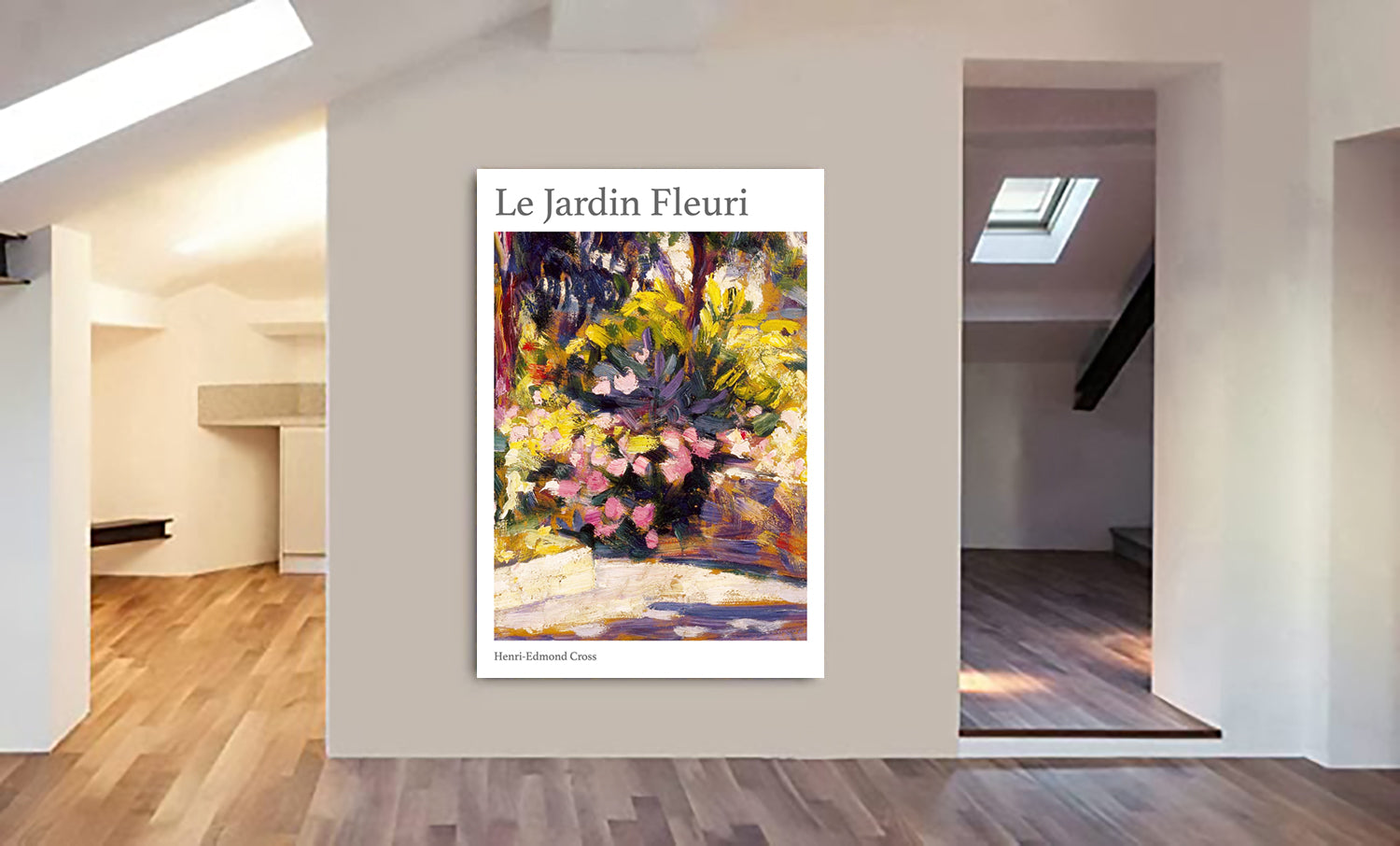 Le Jardin Fleuri by Henri Edmond-Cross - Watercolour Art - Canvas Wall Art Framed Print - Various Sizes