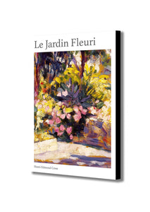 Le Jardin Fleuri by Henri Edmond-Cross - Watercolour Art - Canvas Wall Art Framed Print - Various Sizes