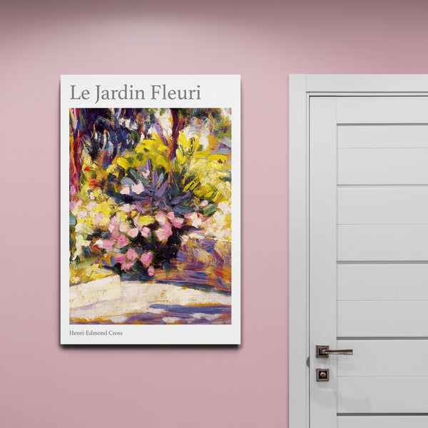 Le Jardin Fleuri by Henri Edmond-Cross - Watercolour Art - Canvas Wall Art Framed Print - Various Sizes