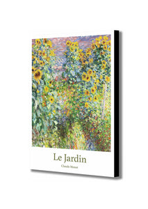 Le Jardin by Claude Monet - Canvas Wall Art Framed Print - Various Sizes