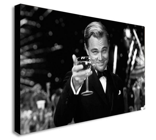 The Great Gatsby - Leonardo DiCaprio - Canvas Wall Art Framed Print - Various Sizes