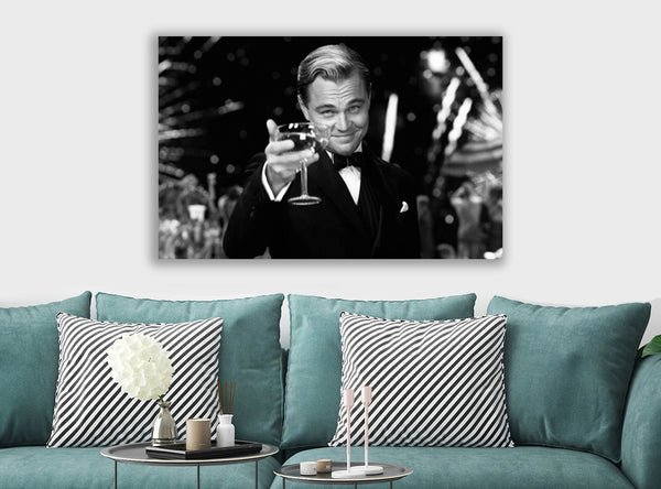 The Great Gatsby - Leonardo DiCaprio - Canvas Wall Art Framed Print - Various Sizes