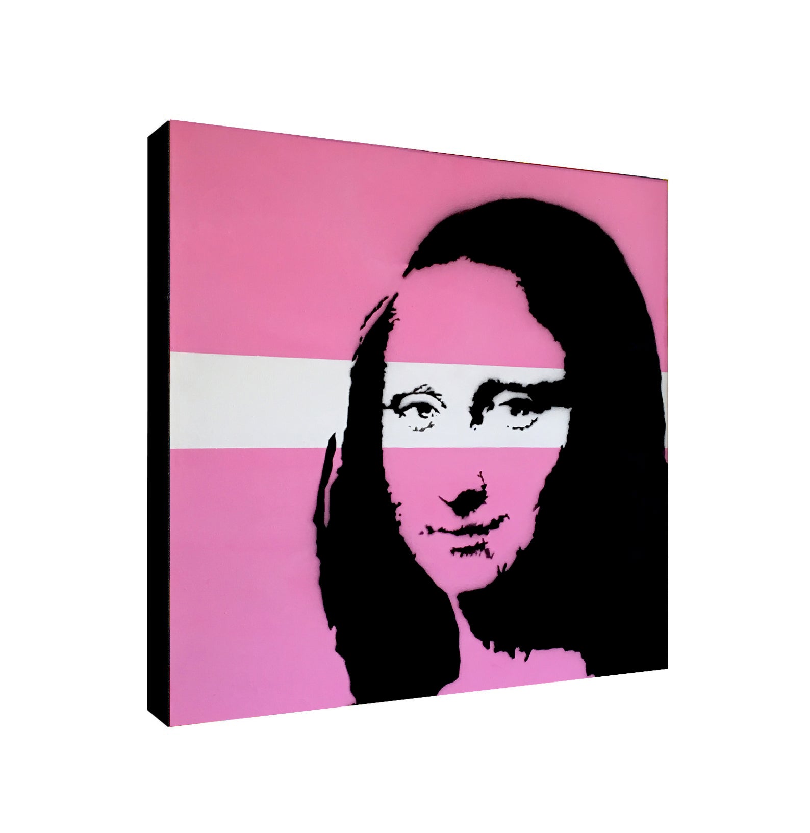 Mona Lisa - Banksy Graffiti -Canvas Wall Art Framed Print - Various Sizes