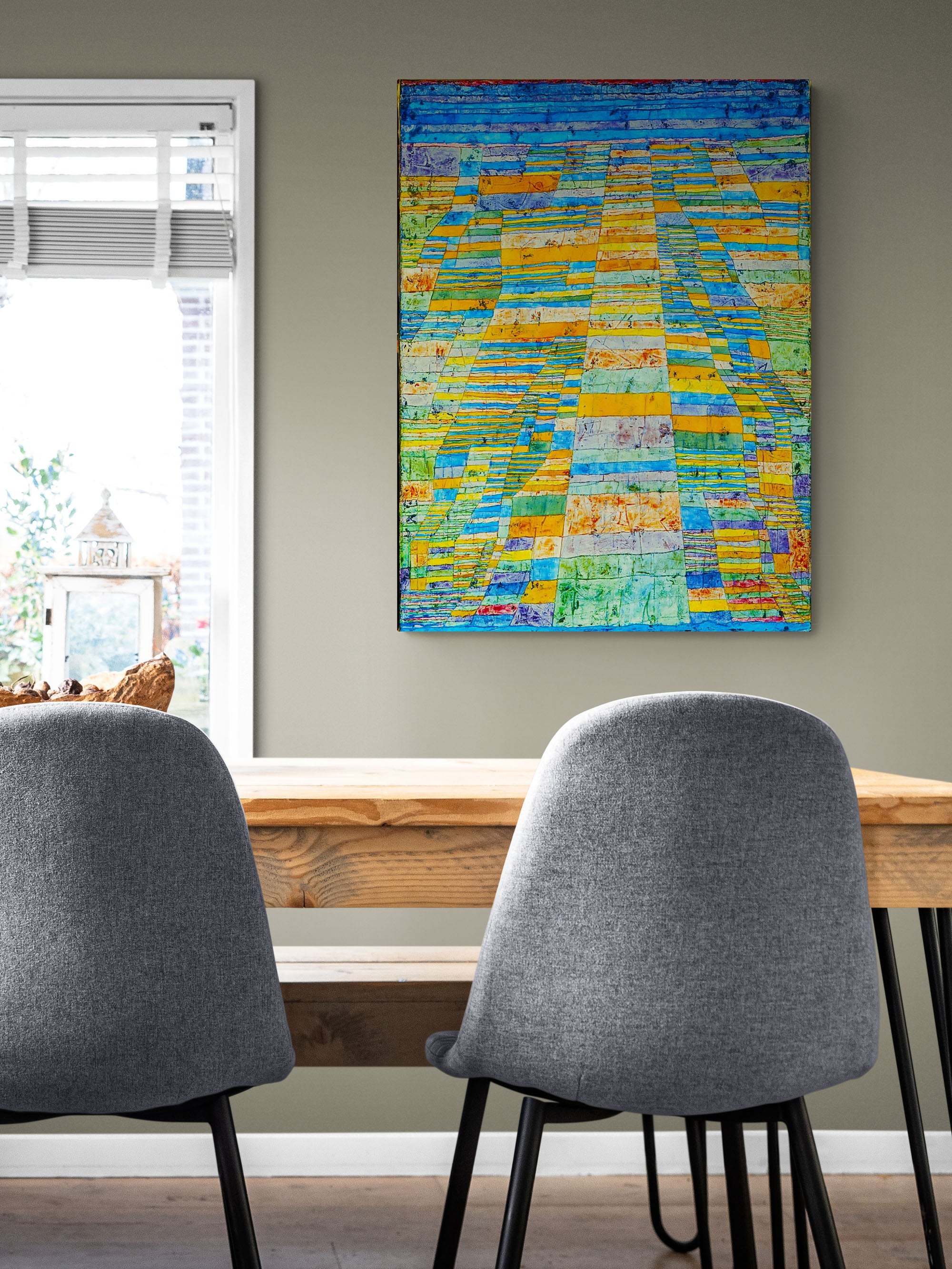 Main Road and Byways - Abstract by Paul Klee - 1929 - Canvas Wall Art Framed Print - Various Sizes