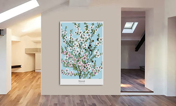 Manuk Flower by Sarah Featon - Canvas Wall Art Framed Print - Various Sizes