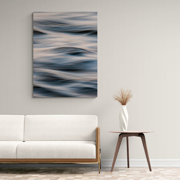 Moving Waves - Ocean Wall Art - Canvas Wall Art Framed Print - Various Sizes