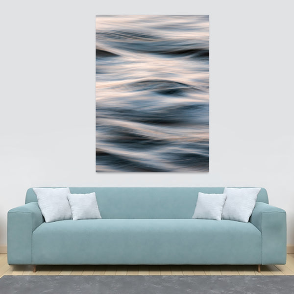 Moving Waves - Ocean Wall Art - Canvas Wall Art Framed Print - Various Sizes